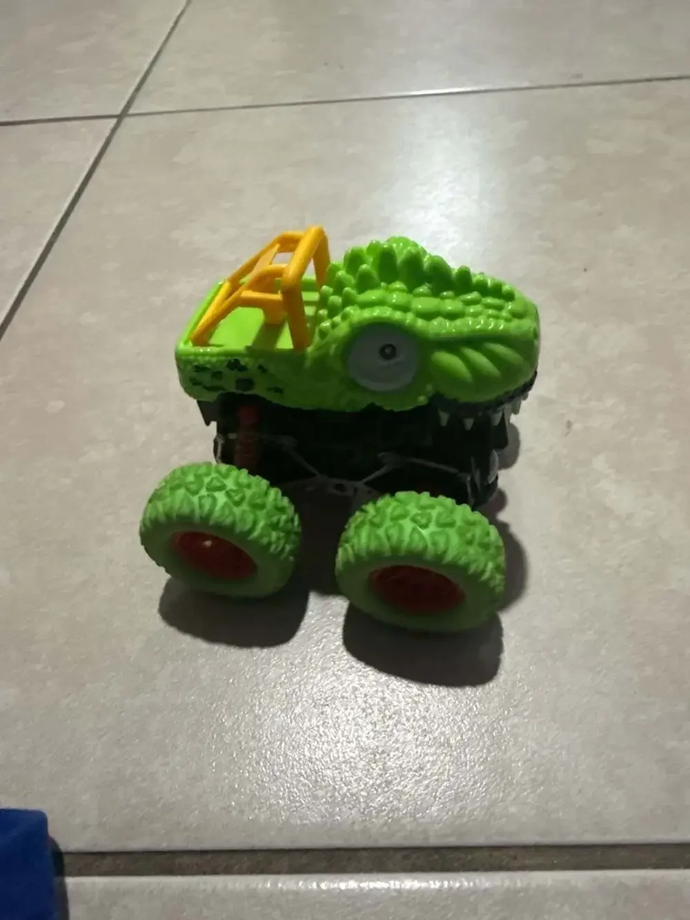 Green Dinosaur Monster Truck 360 Degree Rotation Stunt Toy Car